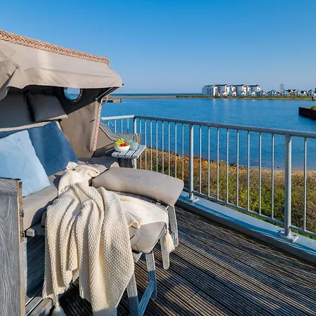 Seapearl- Hafenblick, Terrasse, Bad Mit Infrarotsauna Und Whirlwanne * Olpenitz