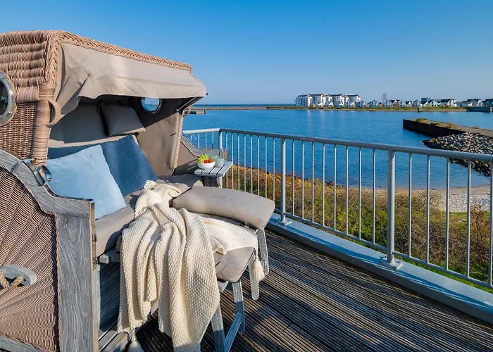 Seapearl- Hafenblick, Terrasse, Bad Mit Infrarotsauna Und Whirlwanne * Olpenitz